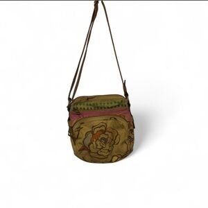 Vintage fossil floral crossbody bag #vintage #floral